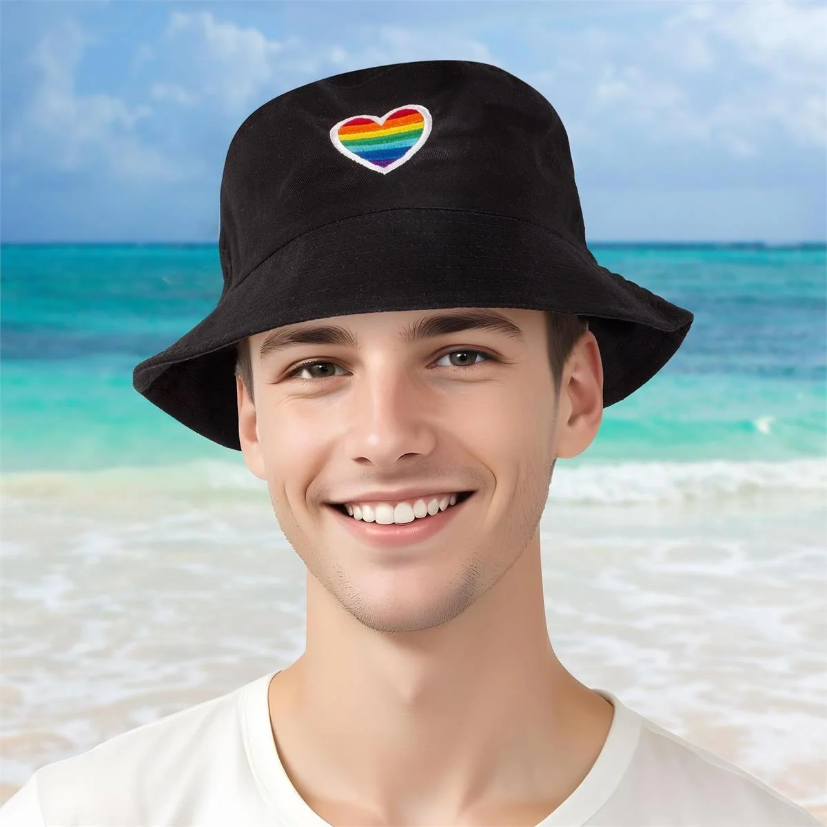 Celebrate Pride Adult Bucket Hat One Size, Black