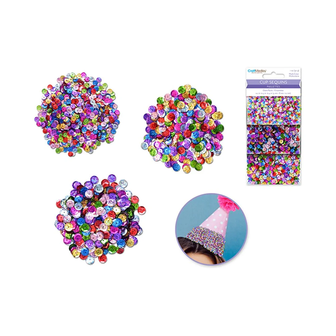 Craft Medley: Cup Sequins - Metallic