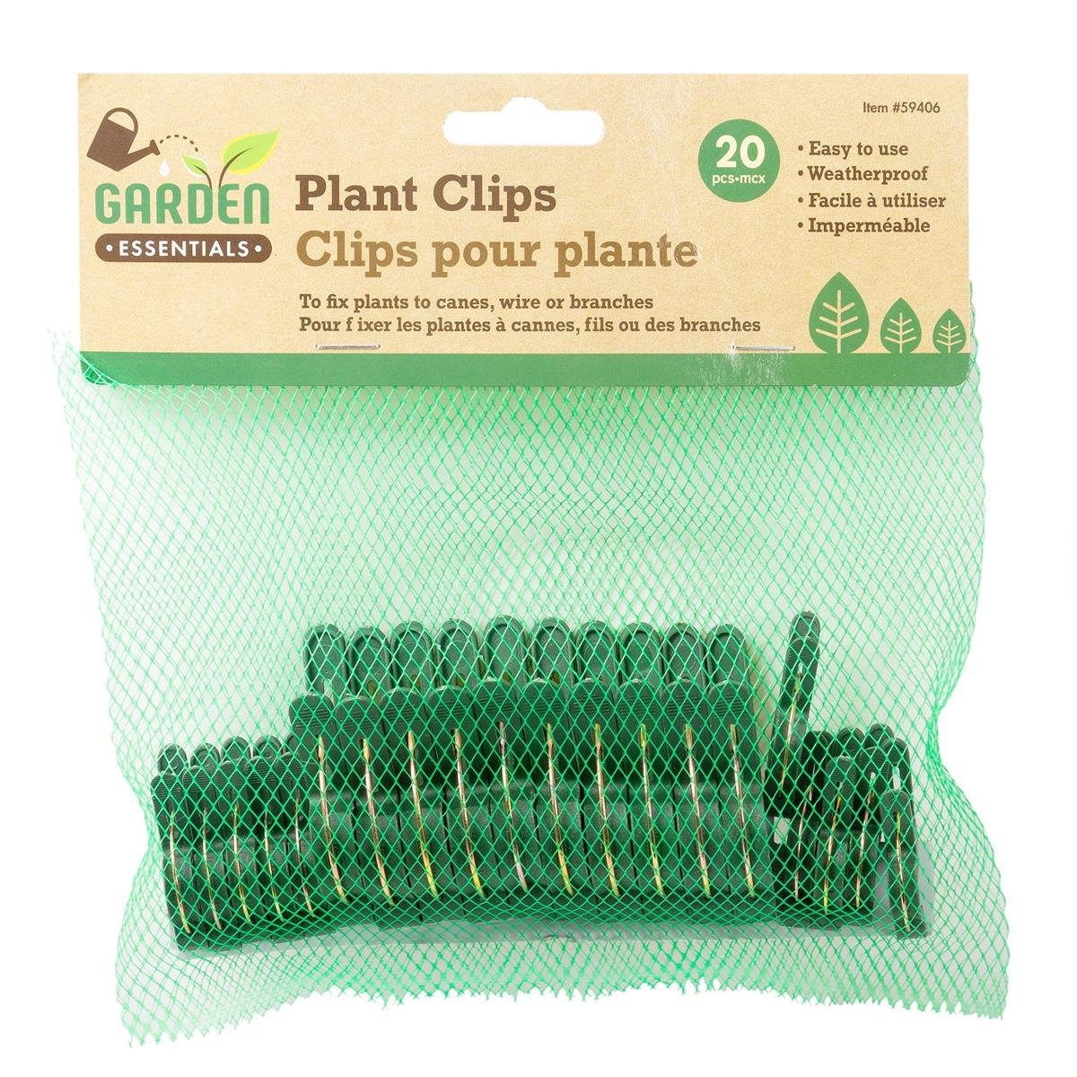 Garden E. 20pk Plant Clips in Mesh Bag