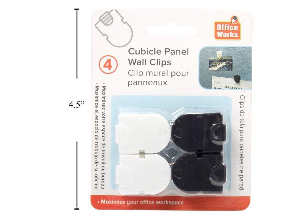 O.WKs. 4 pcs Cubical Wall Pins Blk and Wht x2