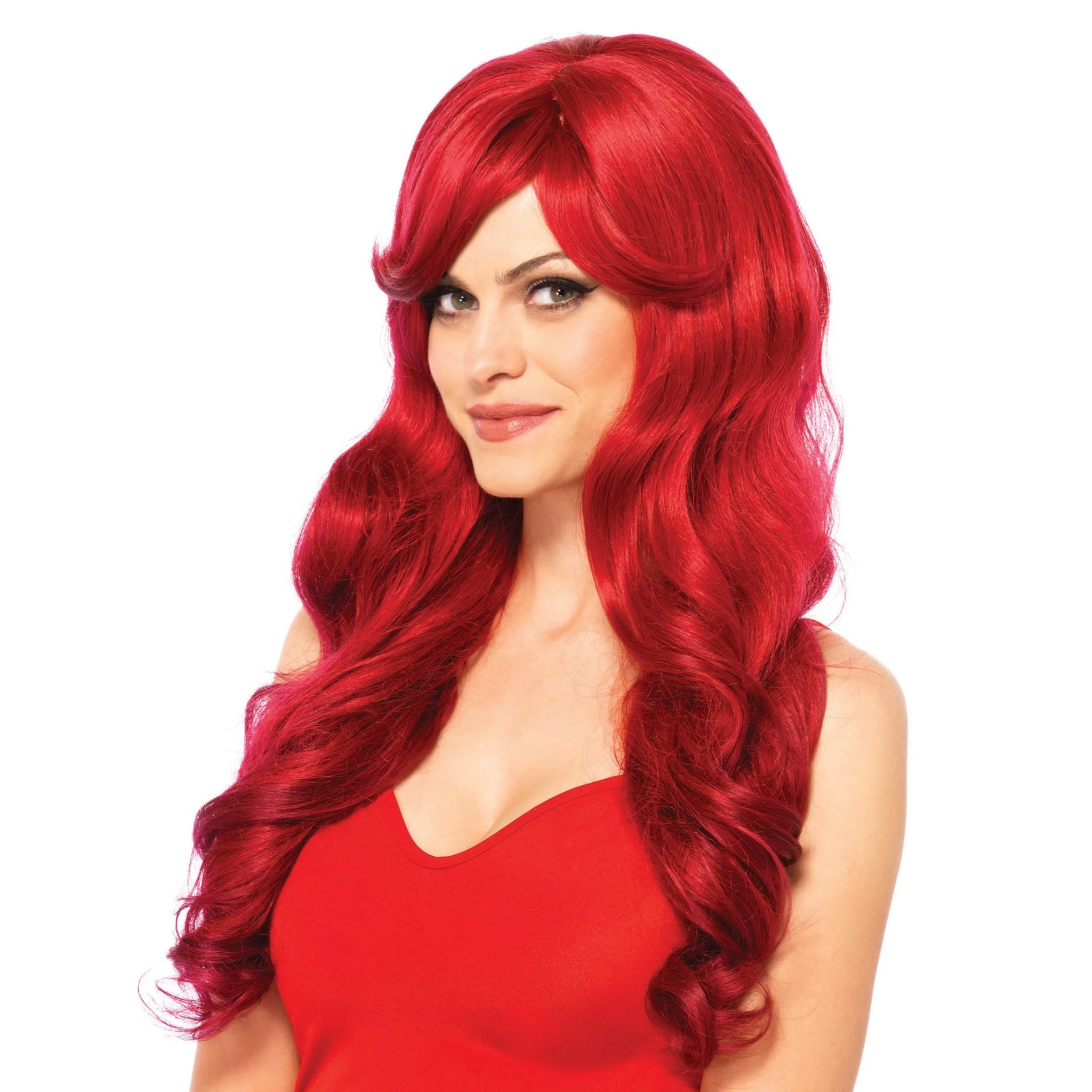 Long Wavy Wig w/ Adjustable Strap
