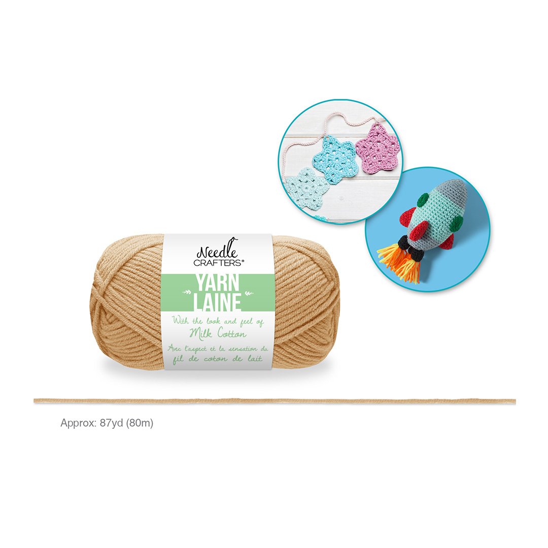 Needlecrafters: Acrylic Milk Cotton Yarn H - Beige