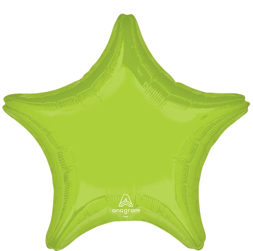 18" Vibrant Green Star Balloon