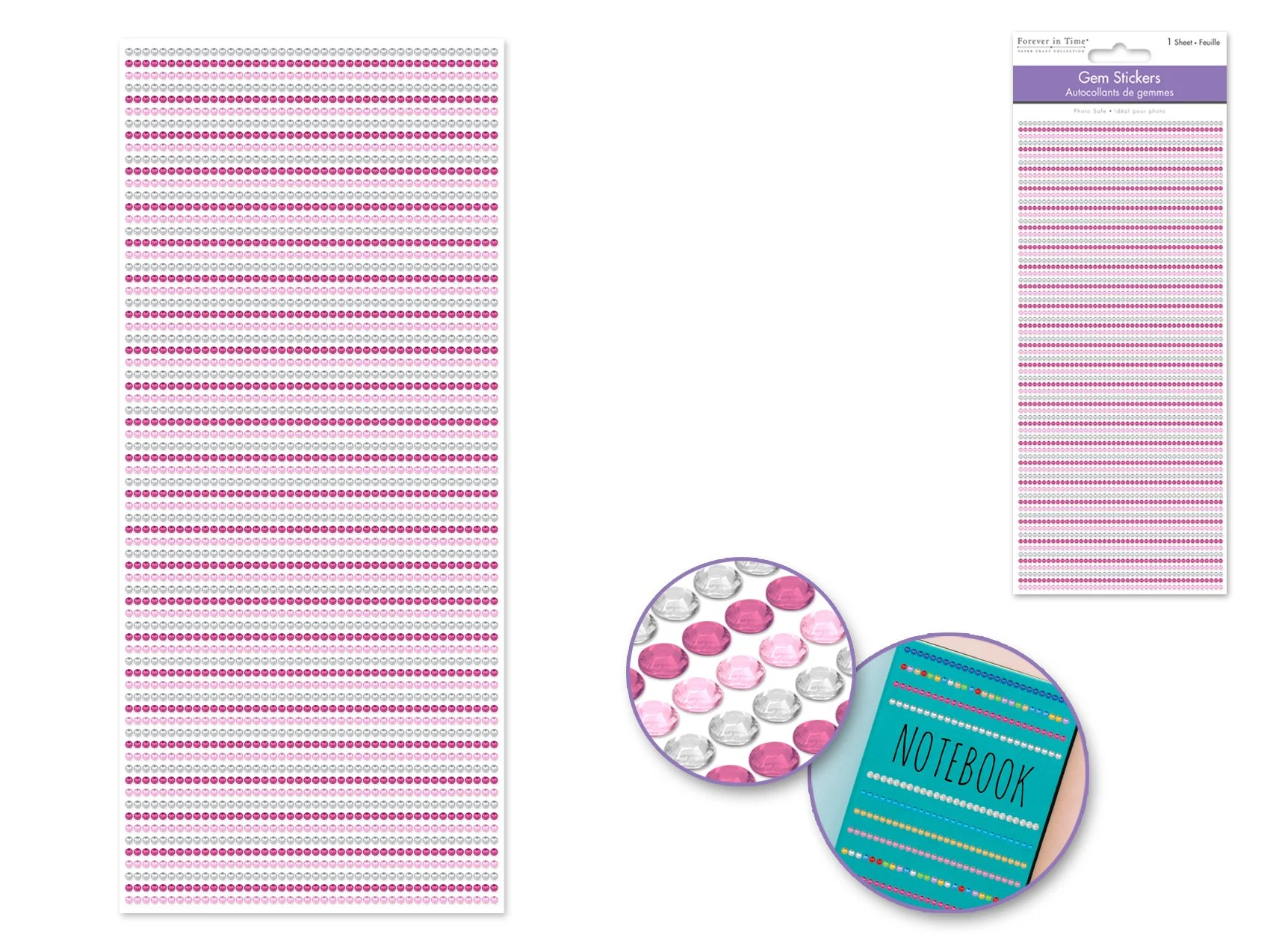 Paper Craft Sticker: 2mm Sparkle Gem Lines 3168pc A) Princess
