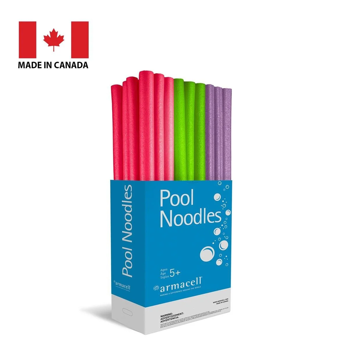 Standard Foam Pool Noodle Dia 2.4"x56"L,w/hole 3/c, 42/dsp