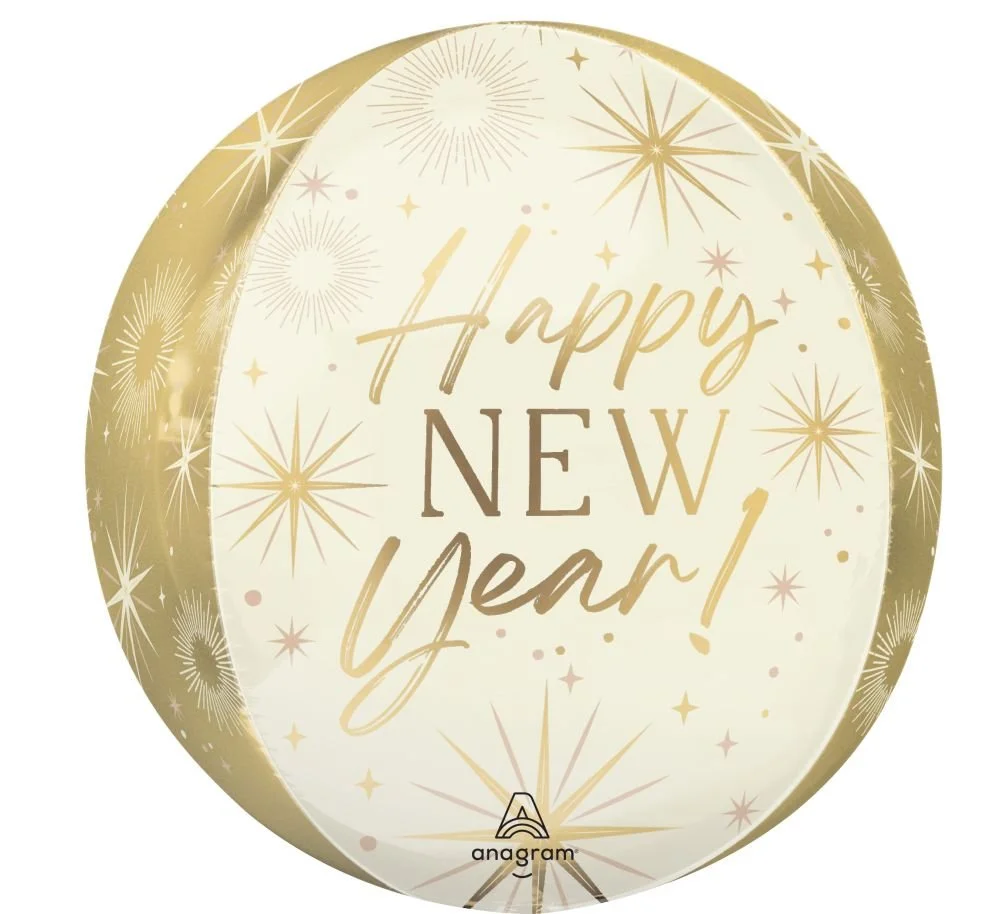 Orbz Golden Soiree New Year Balloon