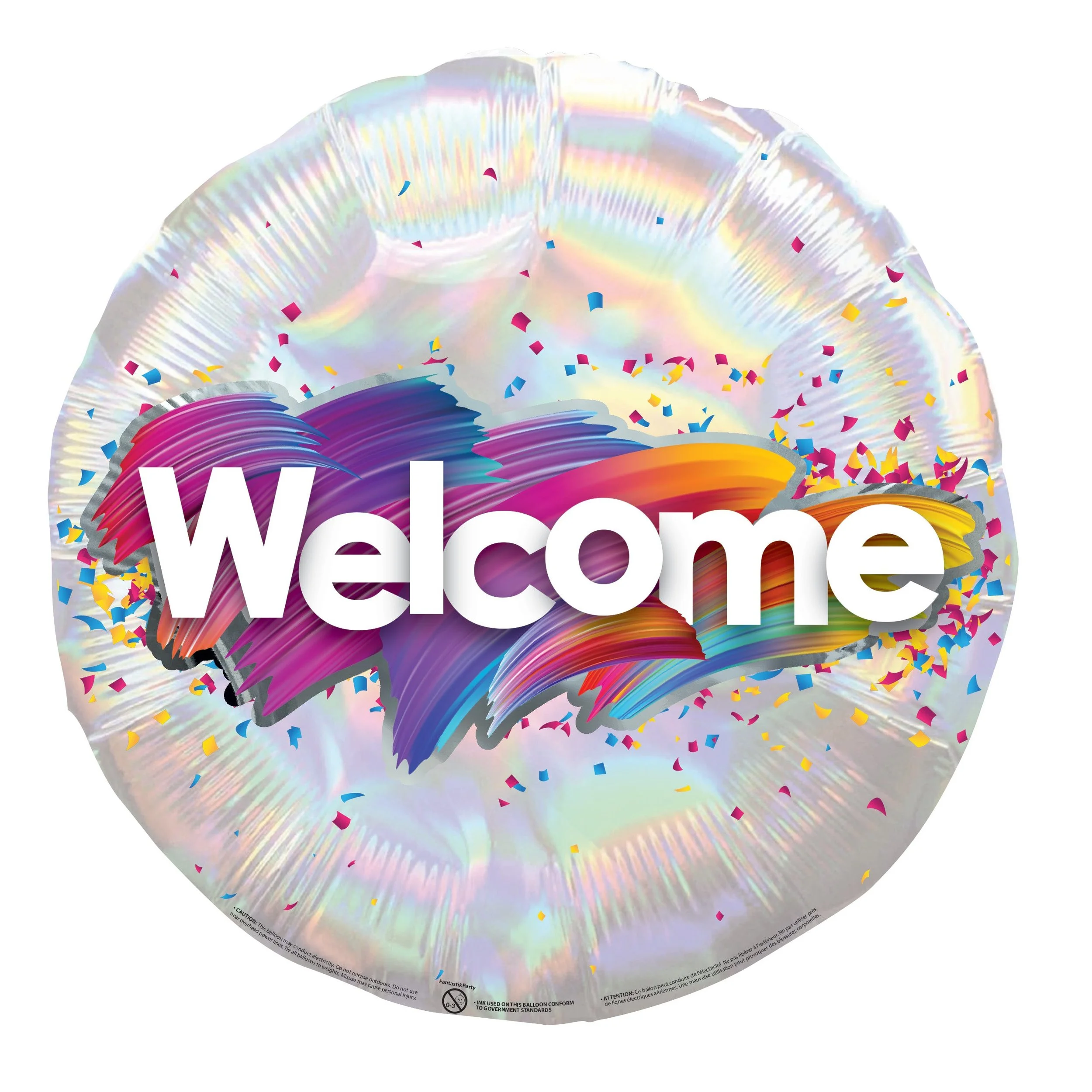 Welcome Foil Balloon Round 18 inch