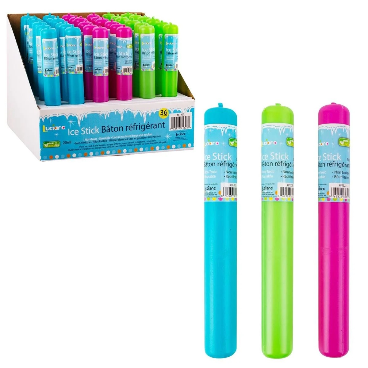 Luciano Ice Stick in DPY (88g), 3asst.Cols., 36/DPY