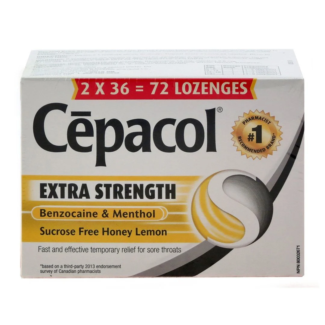 CEPACOL EXTRA STRENGTH HONEY LEMON 36CT
