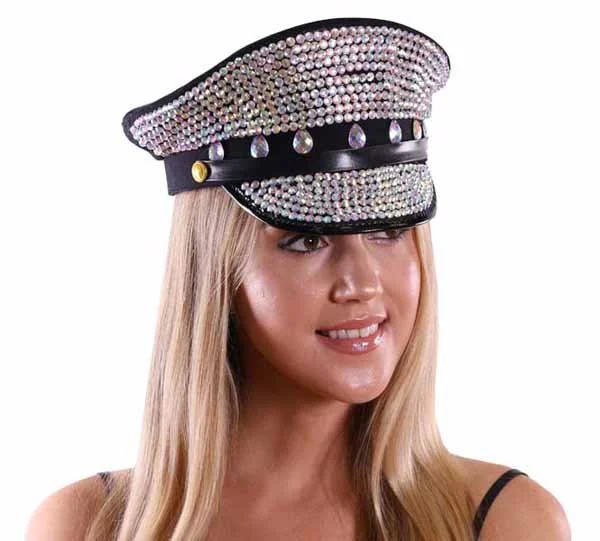 RHINESTONE BURNING MAN SEQUIN HAT