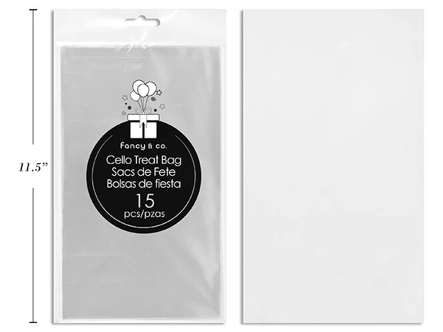 30 Micron Clear Cello Bag 15 pcs 6''x10''