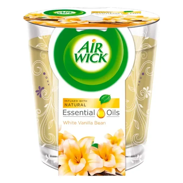 AIR WICK WHITE VANILLA BEAN 105 G BASE CANDLE