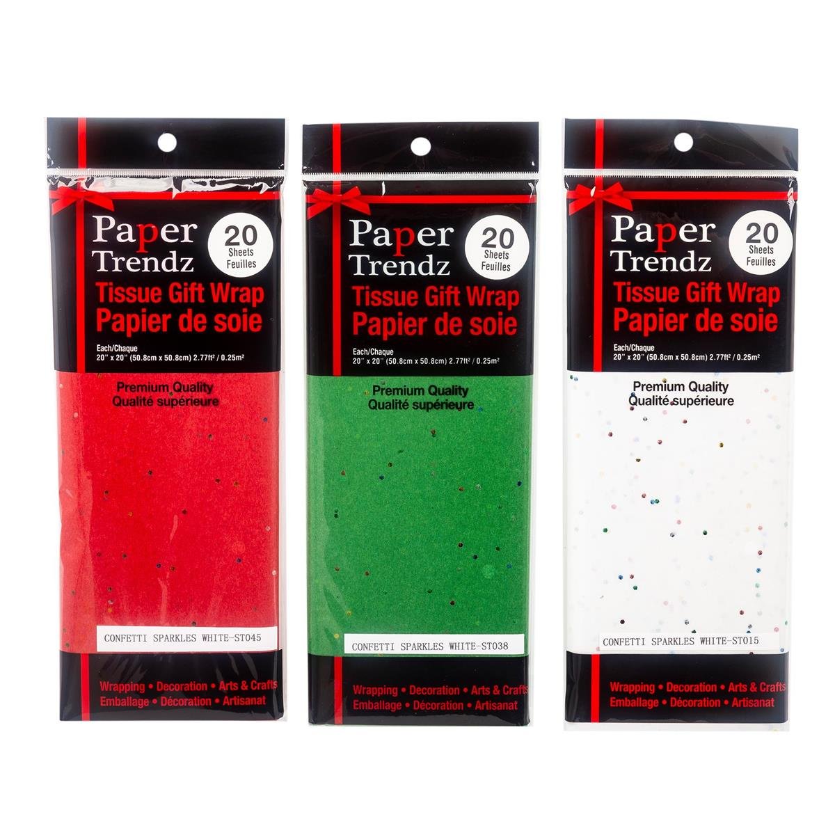 Paper T. 20 Sheet Confetti Tissue