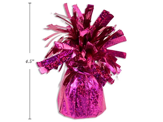 Magenta Laser Balloon weight 175g. 4.5x2.25"
