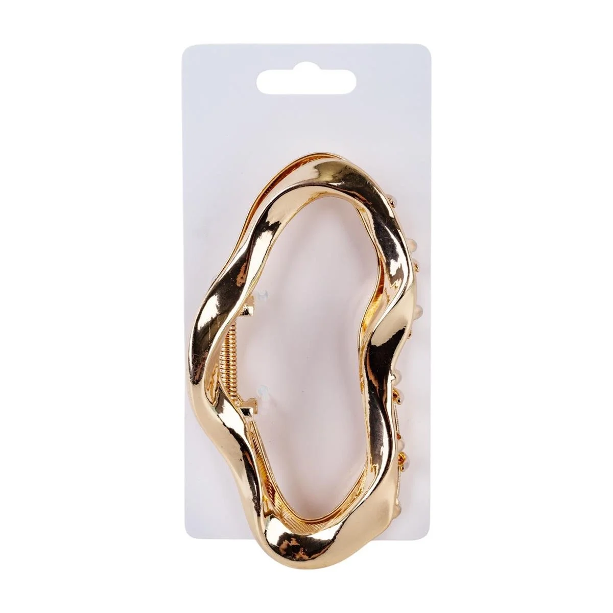 Bodico, Gold Twisted Claw Clip, 11.5cm