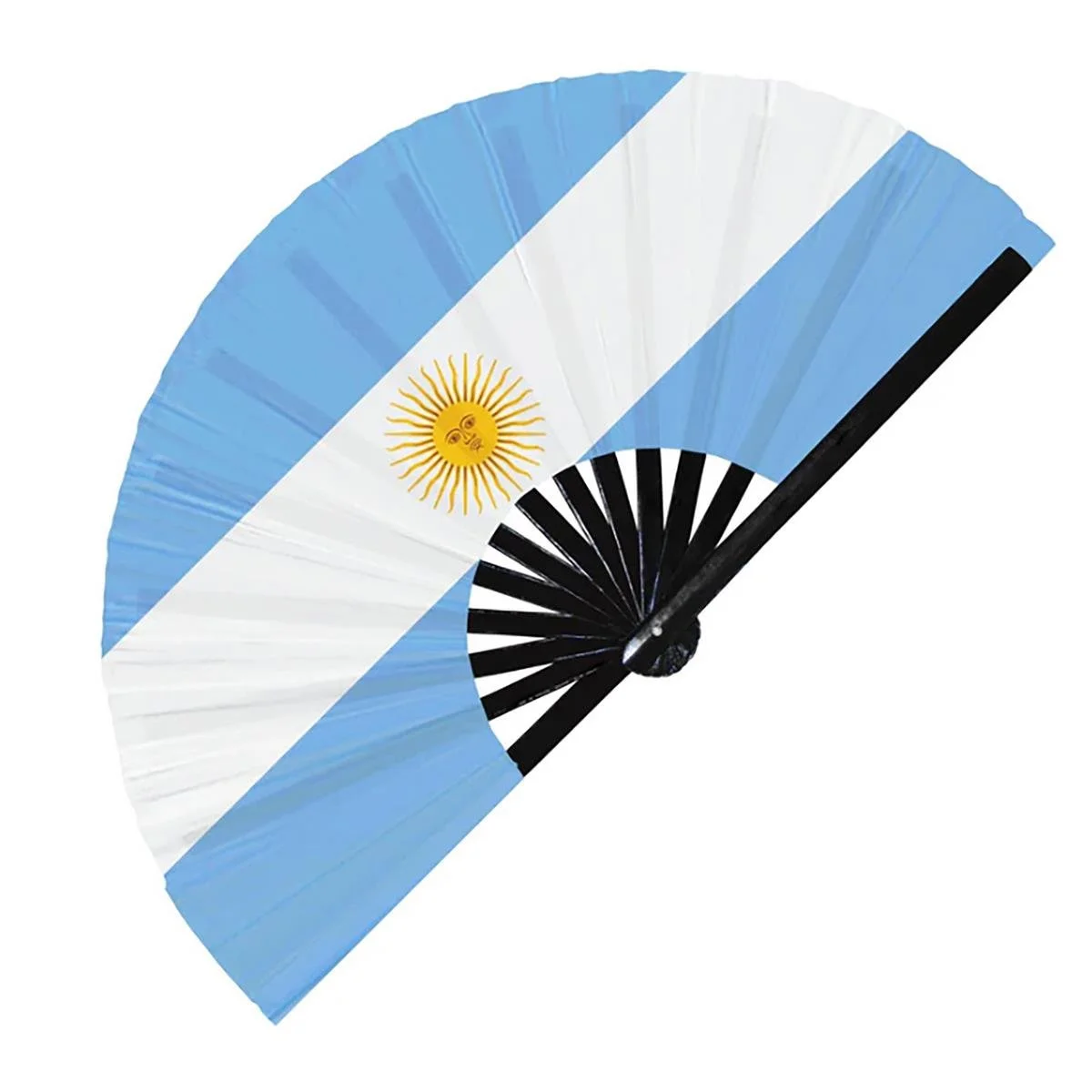 SOCCER EVENT - Argentina Plystr/PS Folding Hand Fan 9"
