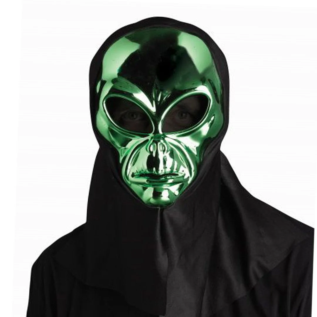 AREA 51 CHROM GREEN MASK (HOODED)