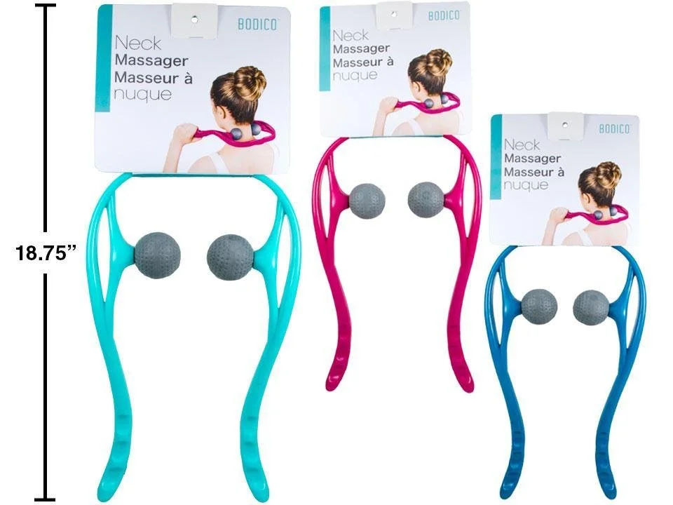 Bodico Neck Massager, 3 col: turq./ magenta/mint green