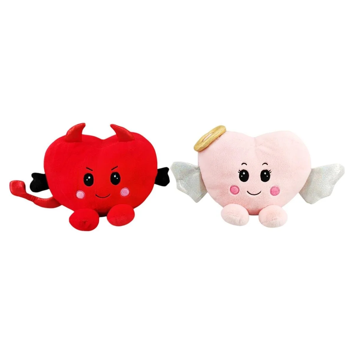 V'tines 11" Angel and Devil Plush, 2 asst.