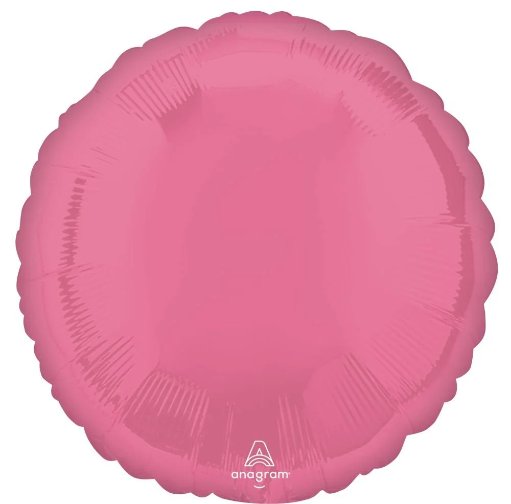 18" Vibrant Pink Circle Balloon