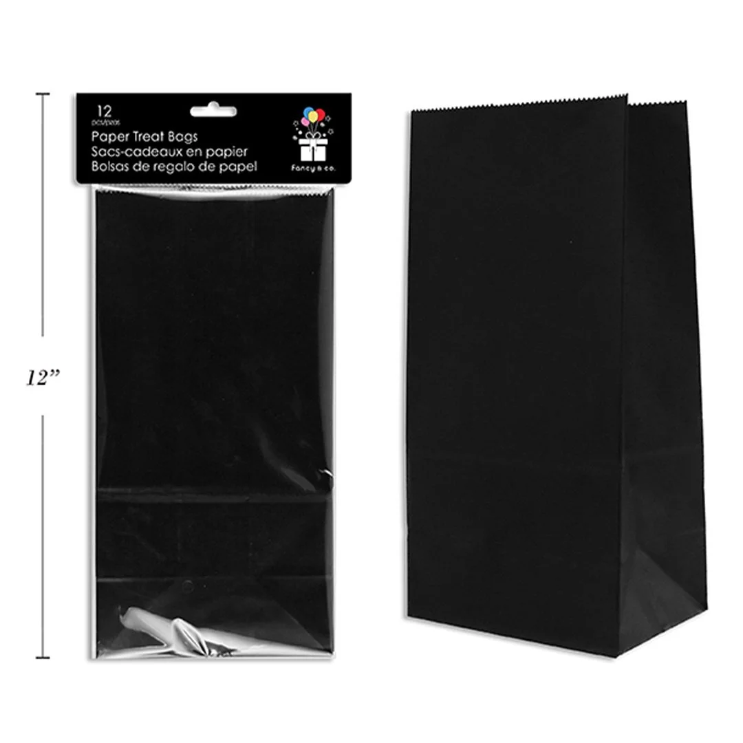 Paper Treat Bags - Black