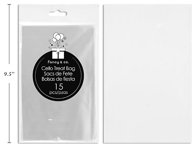 30 Micron Clear Cello Bag 15 pcs 5''x7.75''