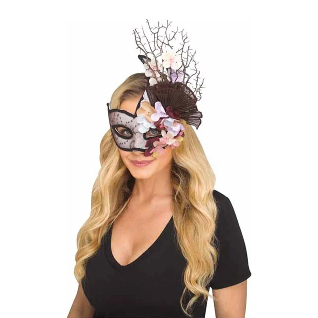 FLOWER GARDEN HALF MASK