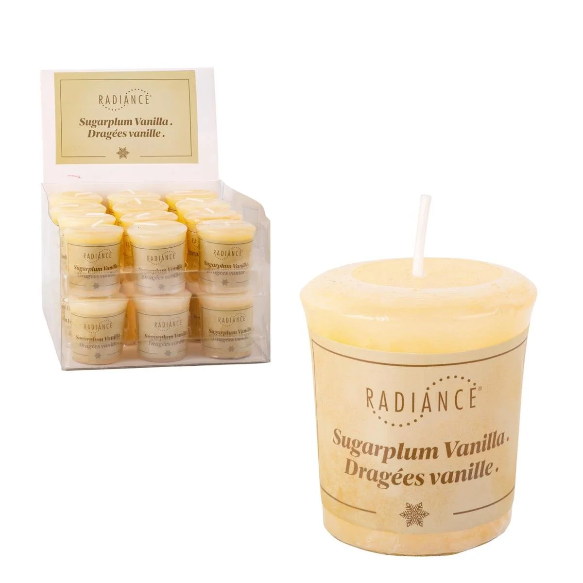 Radiance Scented Votive Candle, Sugarplum Vanilla