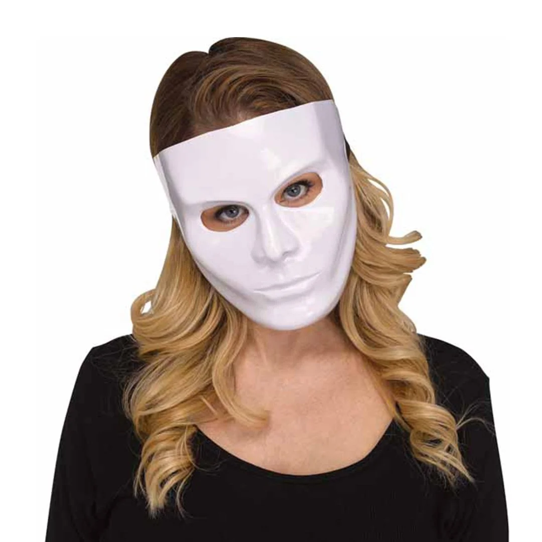 BLANK MASK FEMALE GLOSSY WHITE
