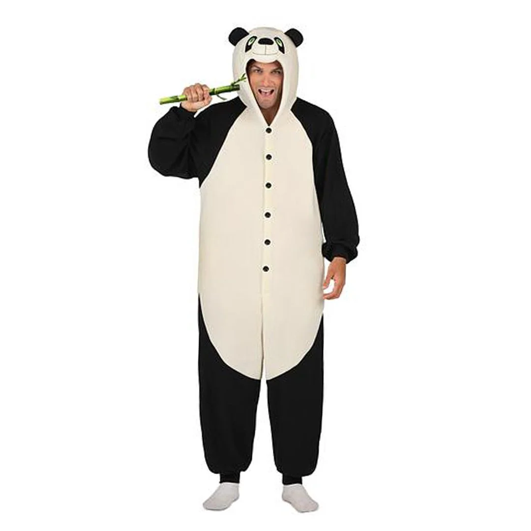 PANDA BEAR PYJAMAS - ADULT COSTUME