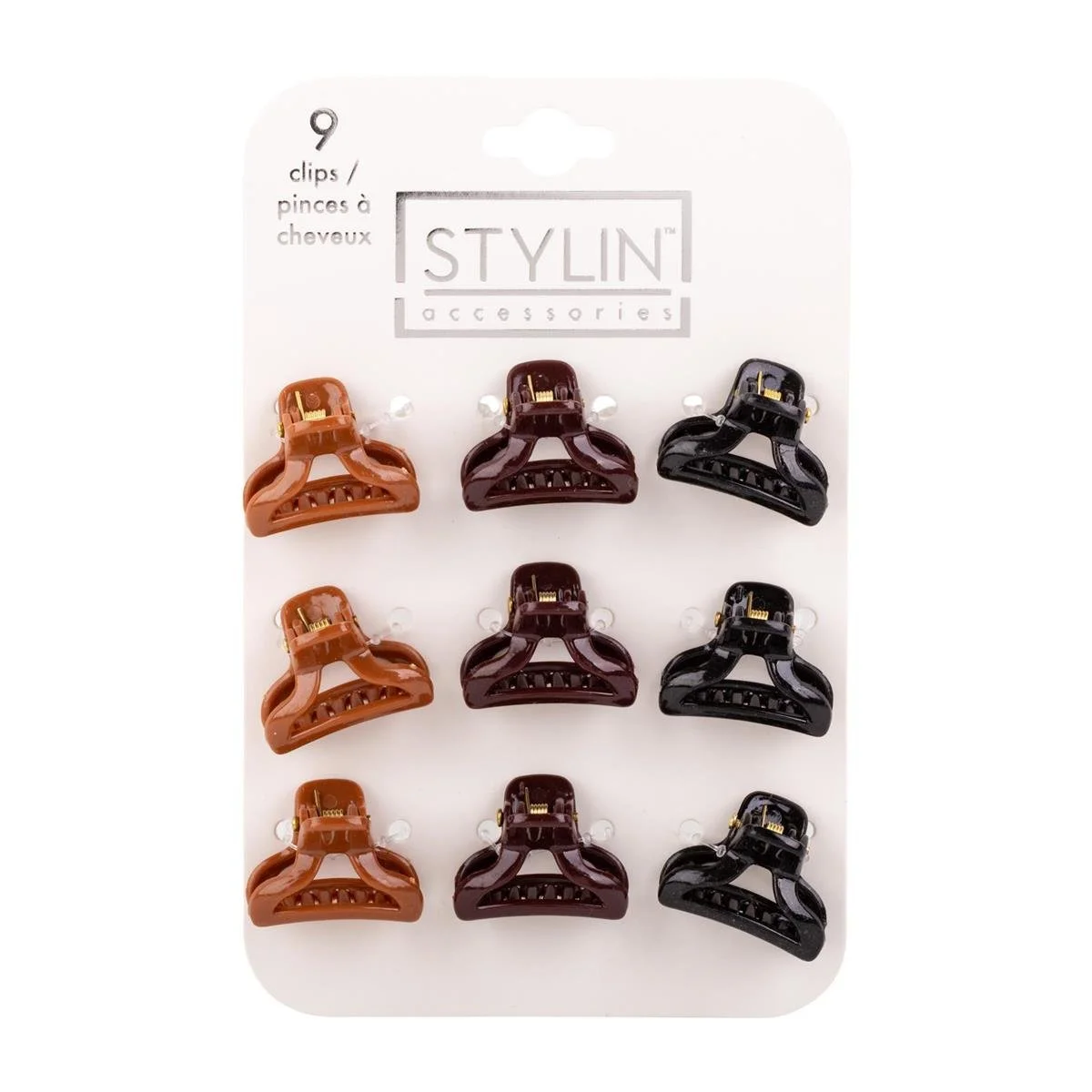 Stylin, 9-pc Mini Claw Clips