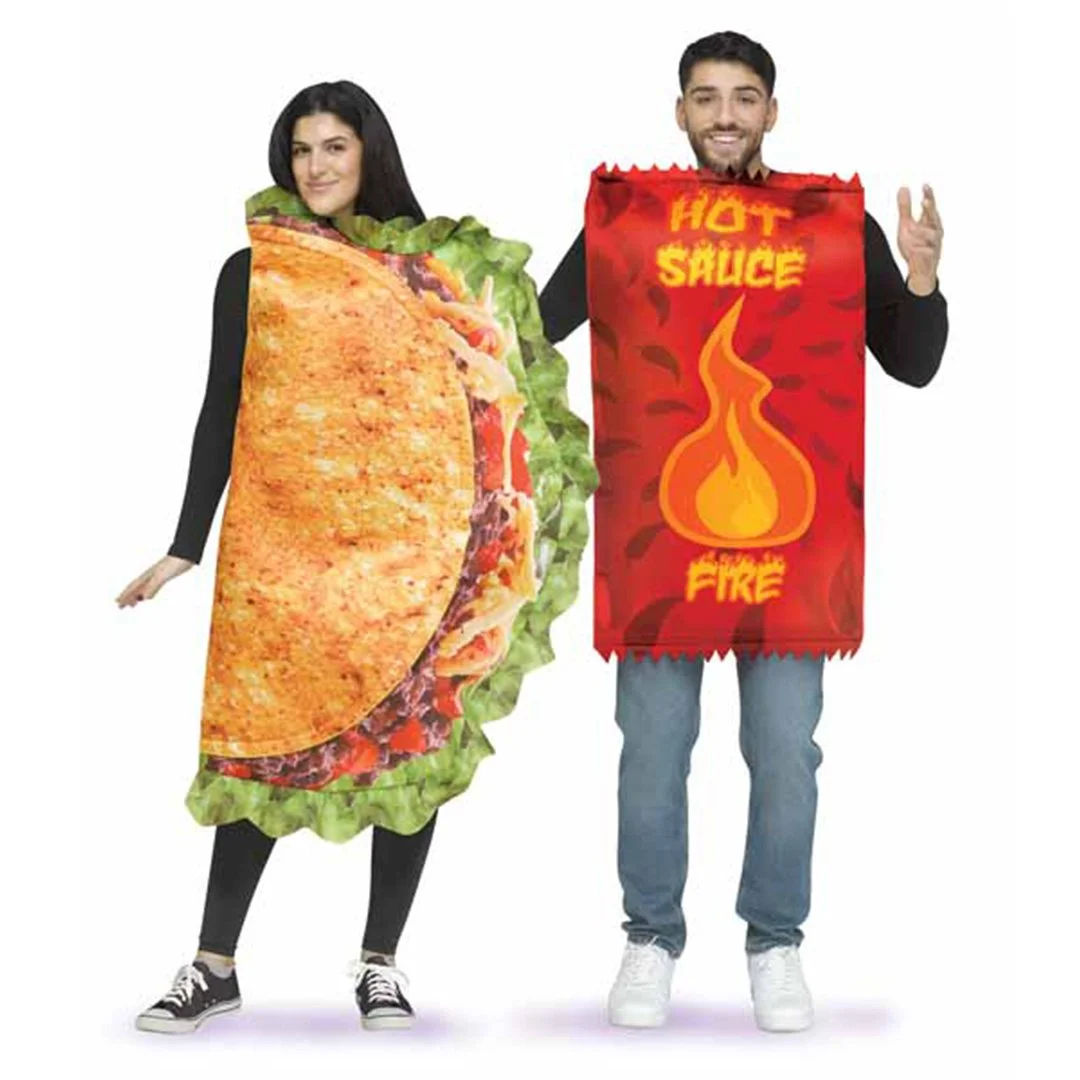 TACO & HOT SAUCE-  COUPLES COSTUME