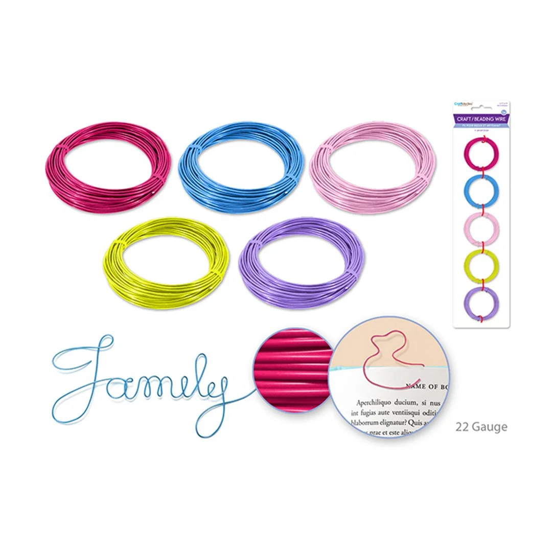 Craft/Beading Wire - Pastels Colors