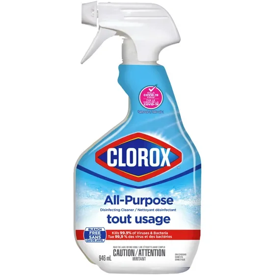 CLOROX ALL PURPOSE DISINFECTING CLEANER BLEACH FREE 946 ML
