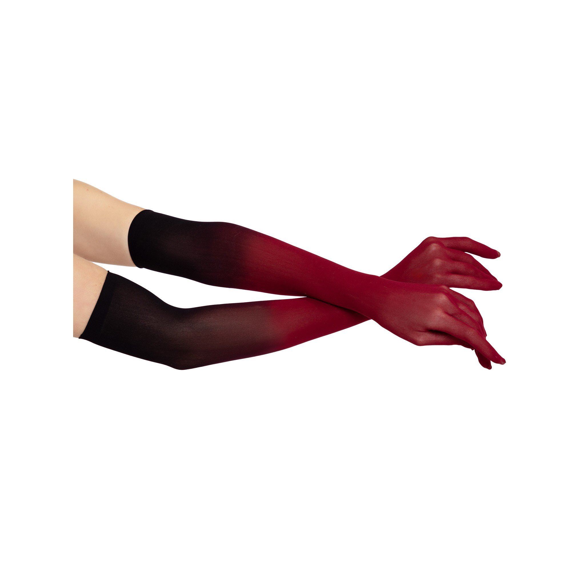Ombre Mesh Opera Length Gloves