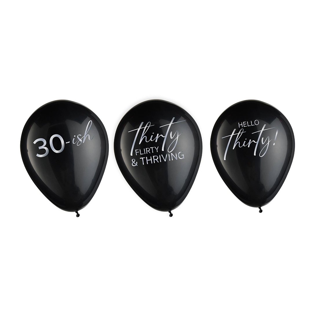 Hello Thirty Latex Balloons