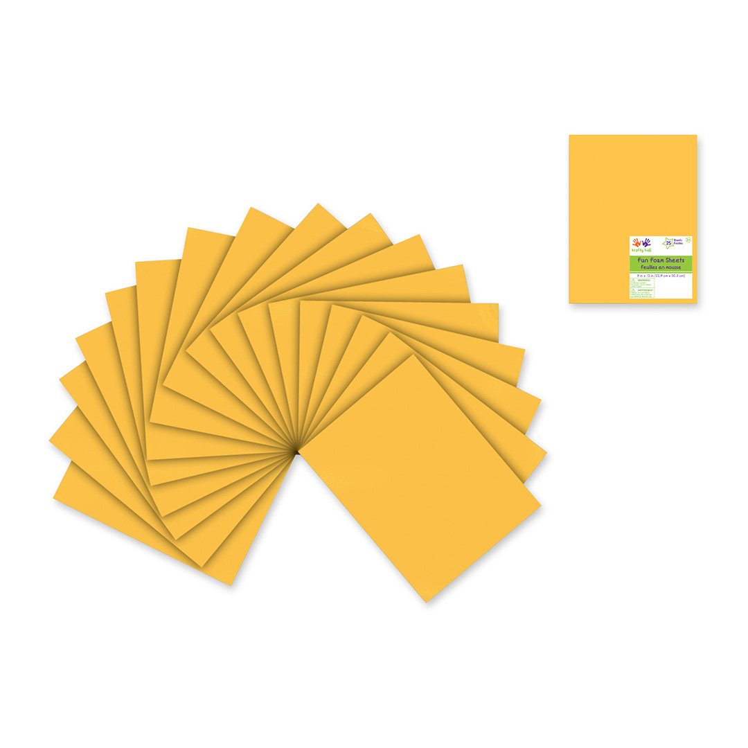 Foam Sheets - Golden Yellow