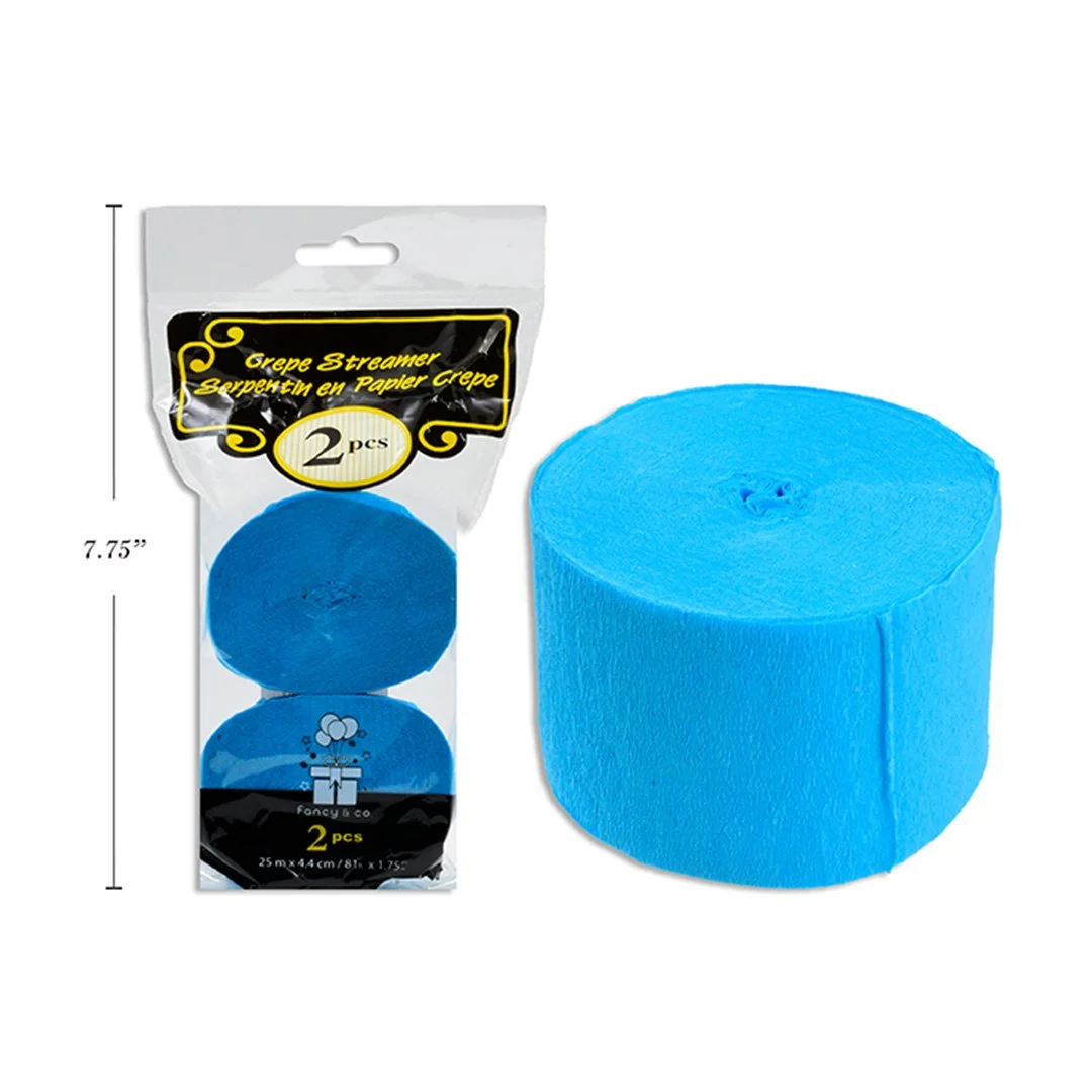 Crepe Streamers - Sky Blue
