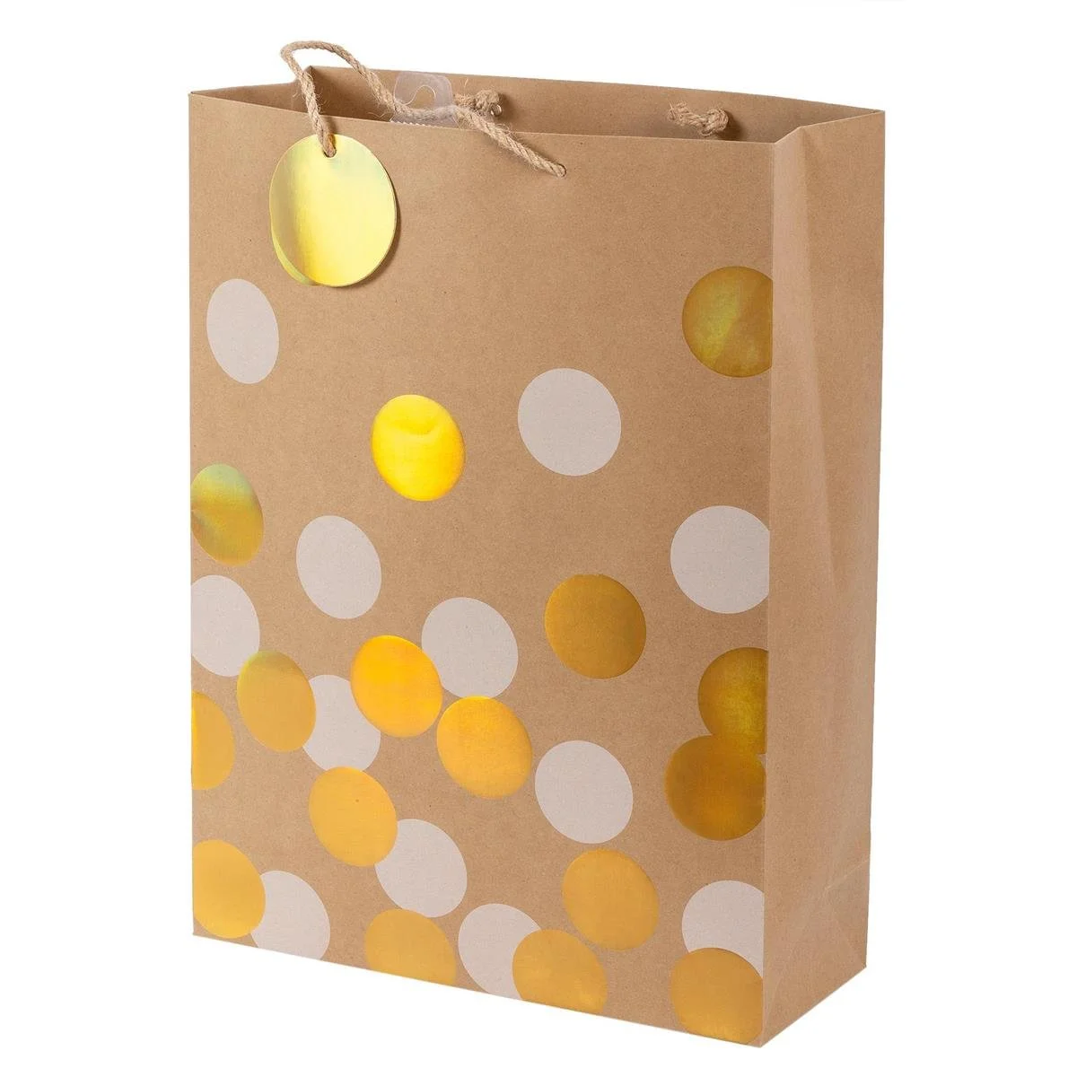 Paper T., Jumbo Gift Bag, Irid Dots, 180GSM