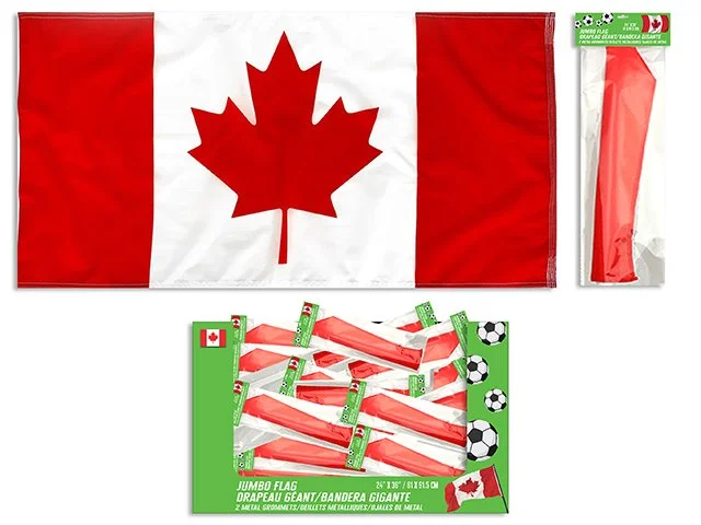 World Cup 24in x 36in Jumbo Flag w/2 Metal Grommets 48pcs