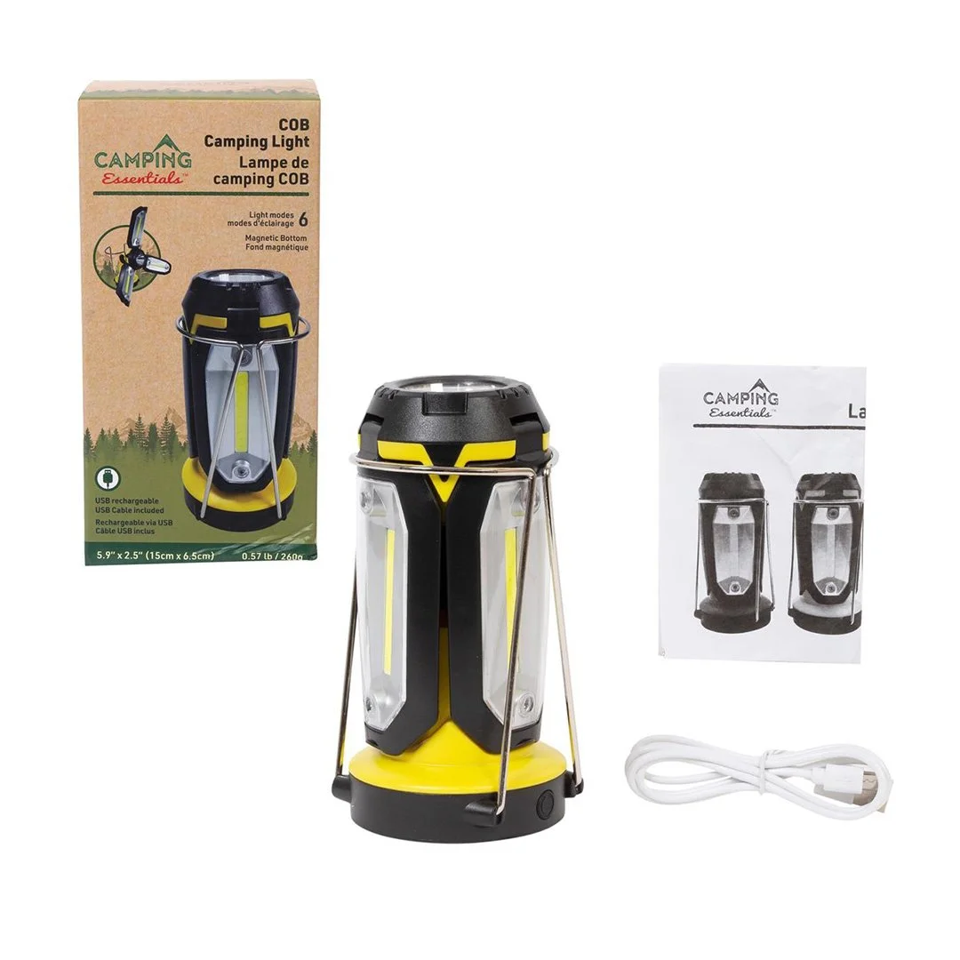 Camping COB LED Light w/Lithium Battery