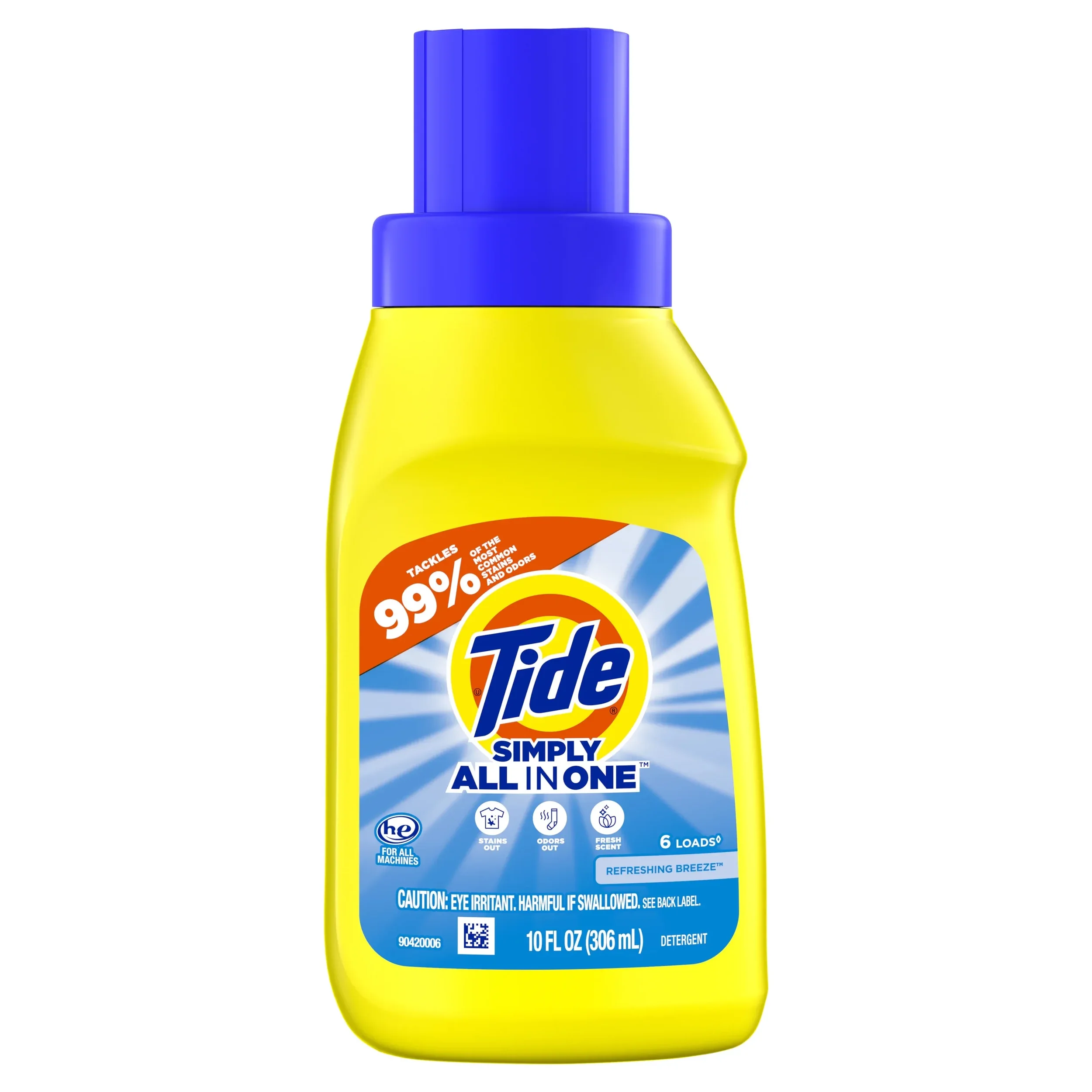 TIDE SIMPLY ALL IN ONE REFRESHENING BREEZE DETERGENT 10 FL OZ (306 ml)
