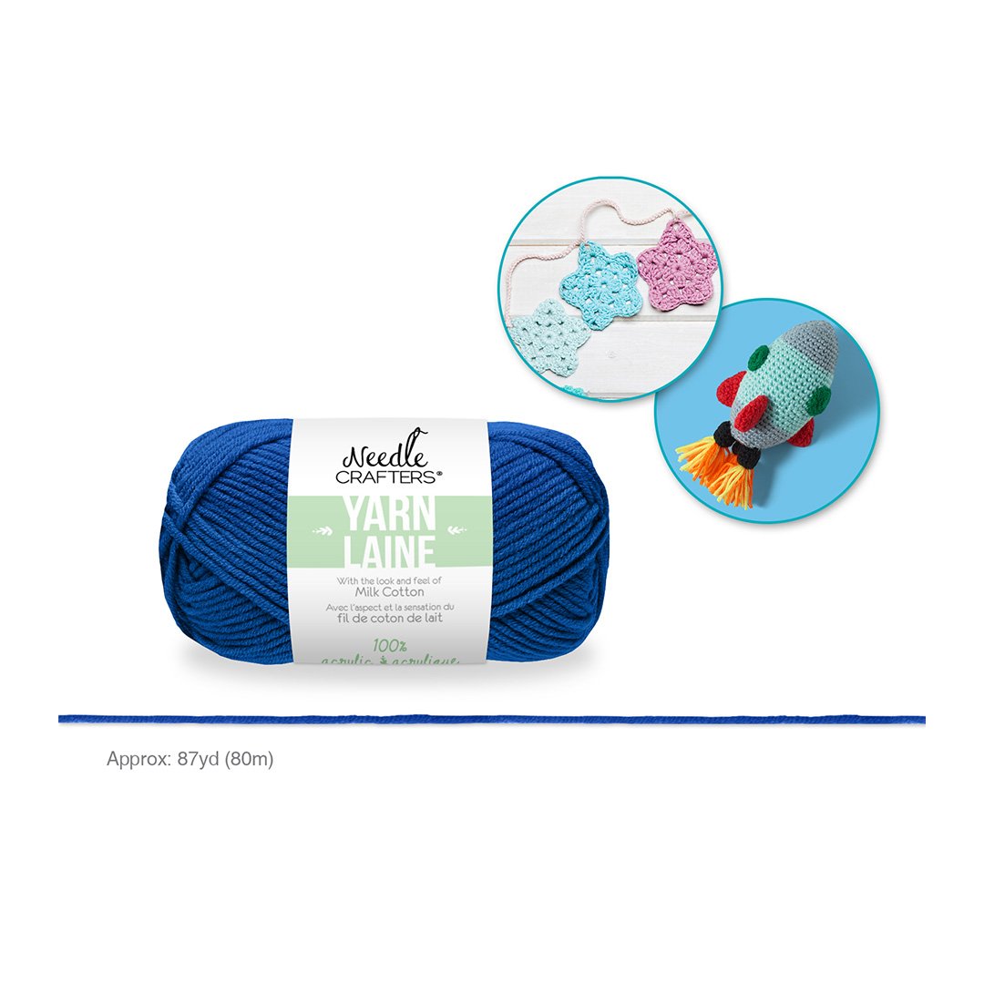 Needlecrafters: Acrylic Milk Cotton Yarn N - Dark Blue