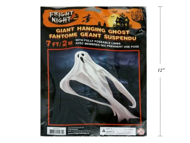 7ft Giant Hanging Ghost w/Poseable Limbs