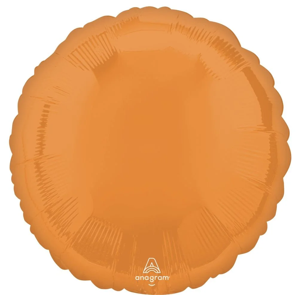 18" Vibrant Orange Circle Balloon