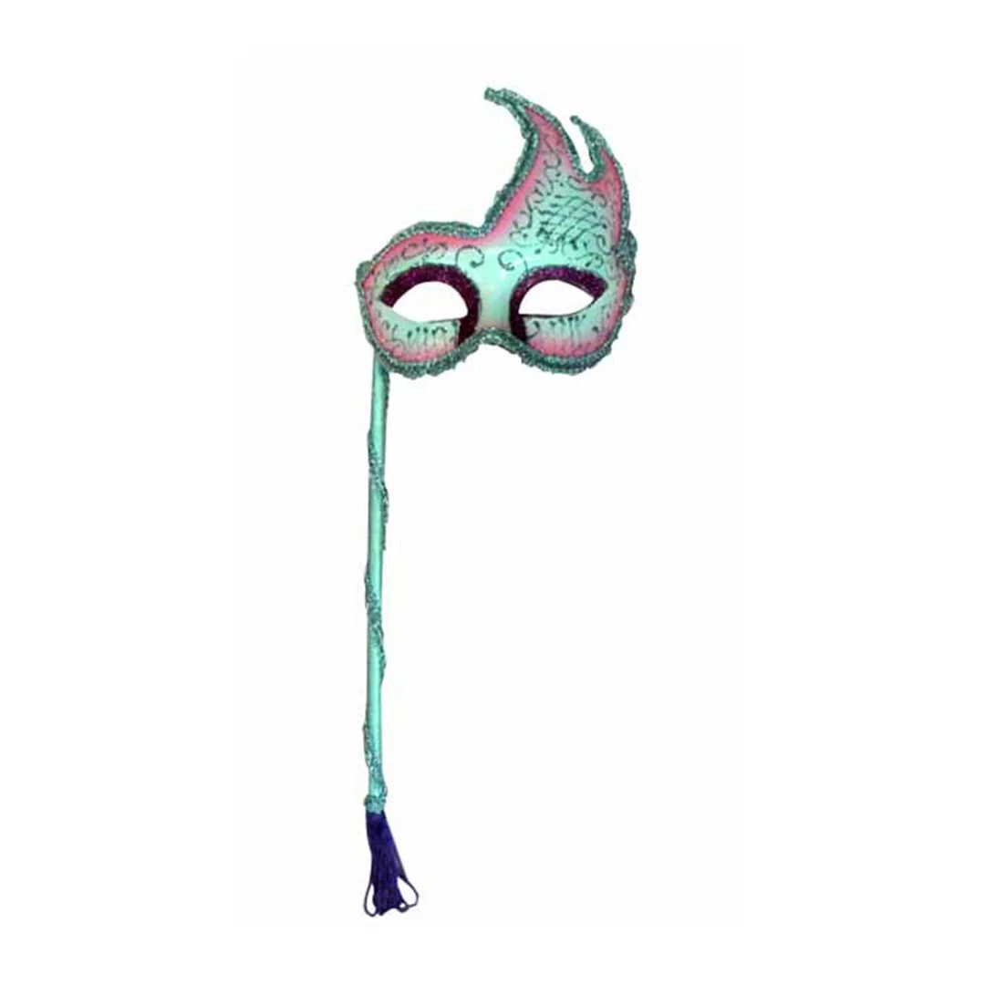 PLASTIC FACE MASK W/STICK