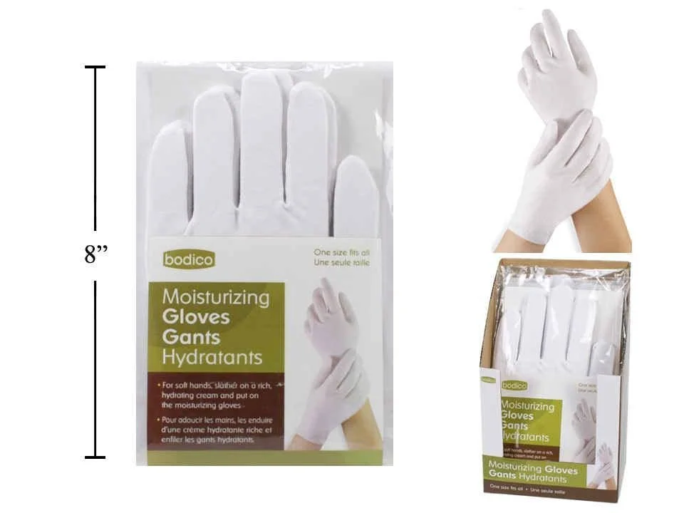 Bodico, Moisturizing Gloves, White