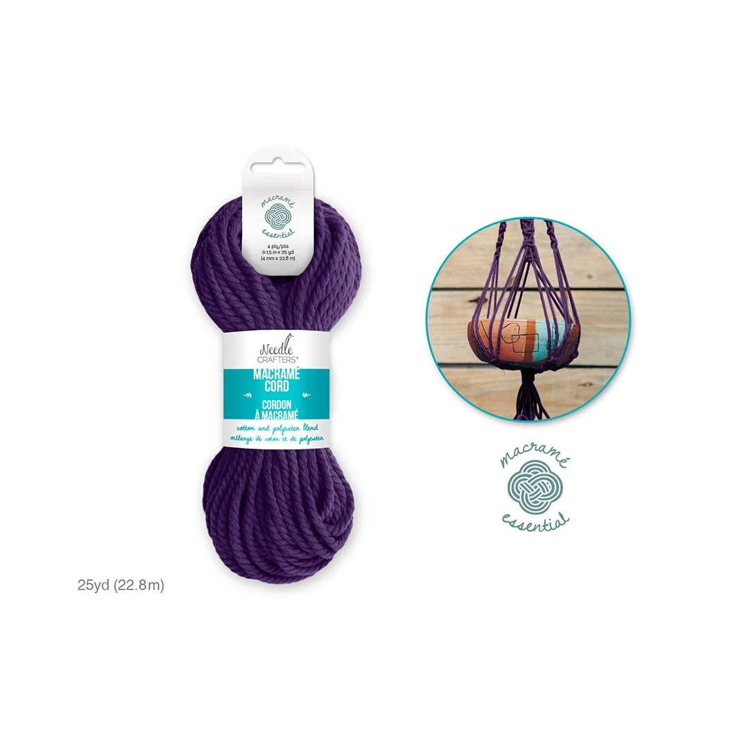 Needlecrafters: Macramé Cord - Lilac