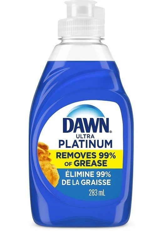 DAWN DISHWASHING SOAP 236ML, PLATINUM & FRESH RAIN.