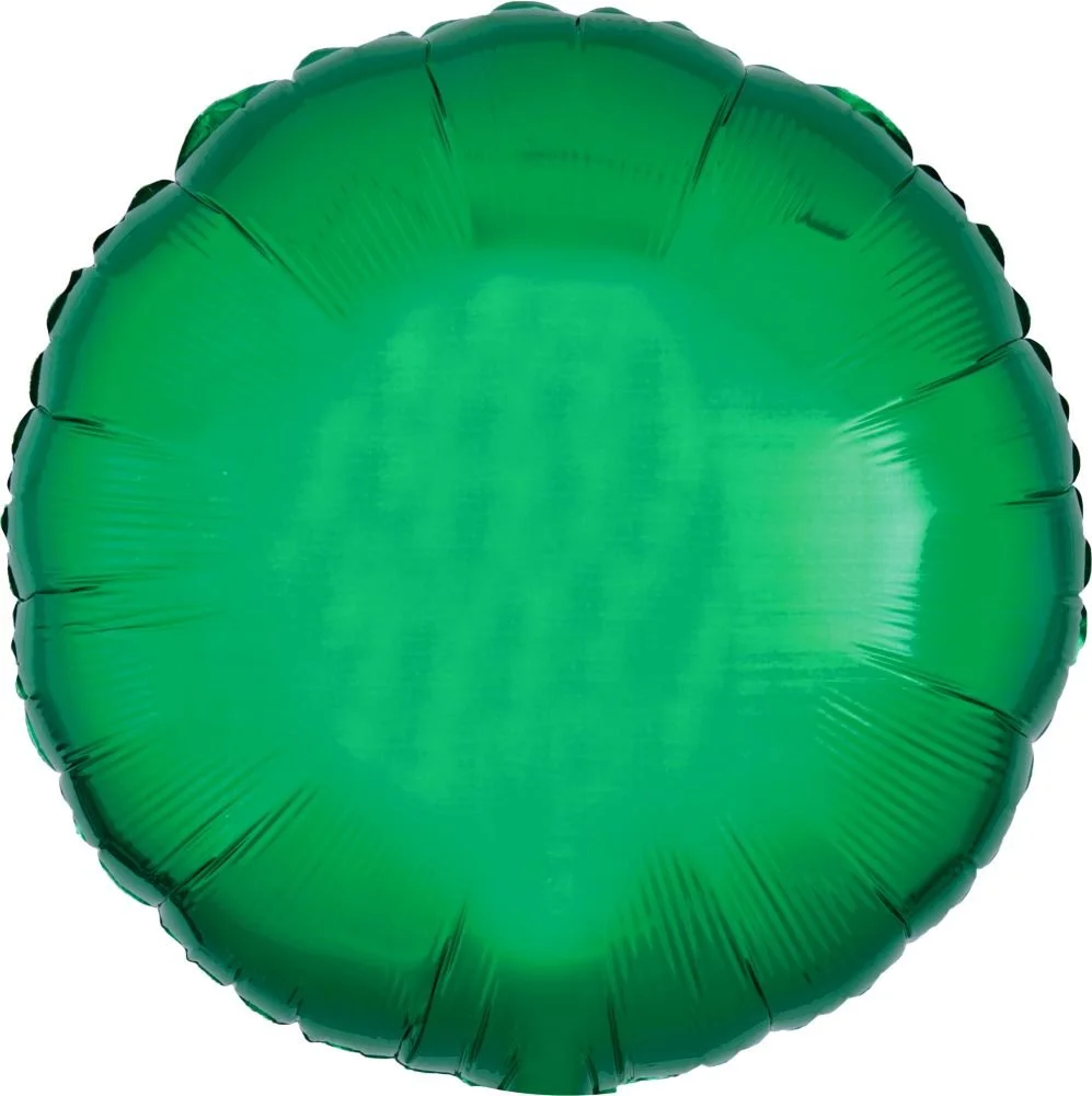 18" Metallic Green Circle Balloon